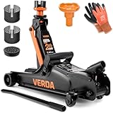 Verda Hydraulischer Wagenheber 2,5T, 85-365 mm, 3X Gummi, robuster...