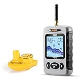 LUCKY Drahtloser Fischfinder Sonarsensor Tragbarer Sonar Fischfinder LCD...