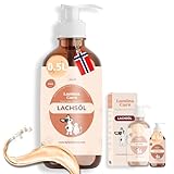 Lamina Care - Lachsöl Hunde, Angereichert mit Omega 3 & 6, EPA & DHA -...