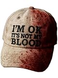Cap Herren Damen Halloween Blutspritzer Printed Basecap Horror Blutige...