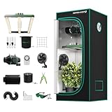 MARS HYDRO Growzelt Komplettset,FC-E1500 App Fernbedienung Dimmbar LED...