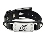 CosplayStudio PU-Leder Armband mit Kleiner Konoha Stirnplatte für Naruto...