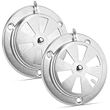 Feirdhoo 2 Stück Edelstahl Lüftungsrosette, 95mm Rund Lüftungsgitter...