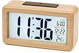 aboveClock Wecker Digital, Holz mit Sensore Moduls, Tischuhr mit Großer...