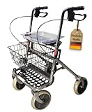 FabaCare Rollator Actimo Basic mit Vollausstattung, Gehhilfe klappbar,...
