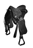 A&M Reitsport Baumloser Wanderreit Sattel Liberty Schwarz + Fender +...