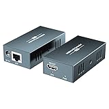 PWAYTEK 4K HDMI Extender, Ultra HD 4K@60Hz über Cat5e/6 bis zu 50m,...