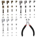 SZSLMY Reißverschluss Reparatur Set, Zinklegierung Zipper Top Plug und...