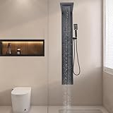 Duschpaneel für Badezimmer Duschsäule 6-in-1 LED Duschpaneel aus...