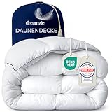 Dreamzie Daunendecke 155x200 Daunen Bettdecke - Warm Winterdecke...