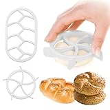 Brötchenstempel Set, 2 Stück Brotstempel,Semmeldrücker für...
