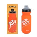 BULLSPANN Wasserflasche 610ml Wasserdichte Fahrradflasche Sportflasche Mit...