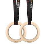 5BILLION Turnringe Holz Gymnastikringe Ringe Turnen für Fitness mit...