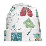 Luckily&Day Abstraktion Biologie Chemie 4 Druck Erwachsene Beanie...