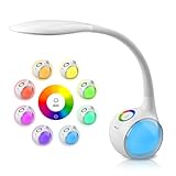 WILIT LED Schreibtischlampe Kinder, Schreibtischlampe Farbwechsel...