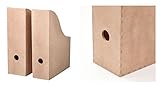 IKEA Zeitschriftensammler 'KNUFF' Holz-Aufbewahrungsbox im 2-er Set -...