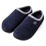 RUYI Filzpantoffeln Damen Herren Hausschuhe Winter Slipper Warme Filz...