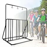 Floordirekt Fahrradständer bis 4 Fahrräder Radständer mit 3 Doppelhaken...