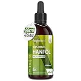 Hanföl Tropfen 60ml - 1850mg reines Hanfsamenöl - Vegan - Hanfsamen Öl...