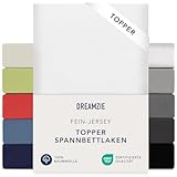 Dreamzie Premium Topper Spannbettlaken 180x200 cm - 200x200 cm - extra...