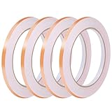 Mozeat Lens 4 Rollen Kupferfolie Klebeband Leitfähig Copper Foil Tape 20m...