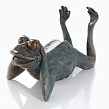 Wasserspeier Figur Frosch aus Kunststein - (L x B x H): ca. 340 x 210 x 235...