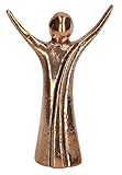 Bronzefigur Freude. Ein fröhlicher kleiner Begleiter: Die Bronzeminiatur...