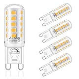 Auting G9 Led Dimmbar Lampen,4W 2700K Warmweiß LED Birnen,Ersatz fur...