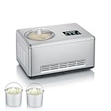 SEVERIN 2-in-1 Eismaschine mit Joghurtfunktion, Kompressor Ice Cream Maker...