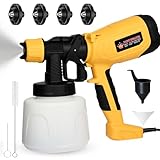 SternSinn 700W Farbsprühsystem, HVLP Lackierpistole Elektrisch mit 4...