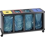 VAR | Wertstoffsammelstation Tetris | für 4 x ca 58 l Volumen | mit...