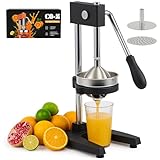 CO-Z Manuelle Zitruspresse, robust mit konischer & flacher Druckplatte,...