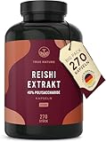 Reishi Pilz-Extrakt - 270 Kapseln (650mg) - Hochdosiert: 1950mg pro Tag -...