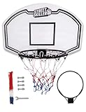 STREETSKILLER Basketballkorb mit 43 cm Durchmesser, Board, geflochtenem...