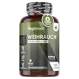 Weihrauchkapseln - 2000mg Boswellia Pulver je Kapsel - 400mg Weihrauch...