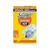Swiffer Staubmagnet Starter-Set (1 Griff + 7 Nachfülltücher) Fängt Und...