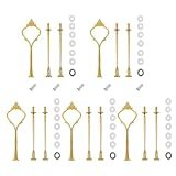 LATRAT 5 Stück Etageren Stangen Set, Bausatz Metallstangen, Für 3 Etage...