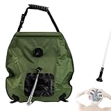 BOXOB Campingdusche Solardusche, 20L Solar Duschtasche mit Schlauch und...