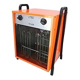 BTEC Heizlüfter 15000 Watt - Elektroheizer - 3 Heizstufen - Frostwächter...