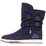 Kappa Unisex creme winter boots, Blau Navy Mint 6737, 38 EU