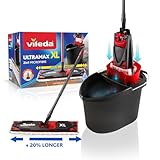 Vileda Ultramax XL 2in1 Bodenwischer Komplett Set, extrabreiter Wischmopp...
