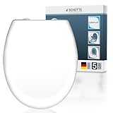 SCHÜTTE WC-Sitz mit Absenkautomatik | Abnehmbarer Klodeckel aus...