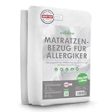 Welldora ǀ Premium Milbenbezug Matratzen 200x200x20 ǀ Allergiker...