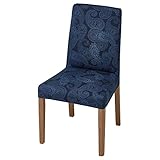 Ikea BERGMUND Stuhl Eiche Optik / Kvillsfors dunkelblau/blau