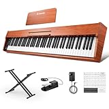 Donner DEP-1S Digitalpiano mit 88 Tasten, Anschlagdynamisches E-Piano für...