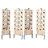 Monucep Flammlachsbrett 4er Set,Räucherbrett Flammlachsbretter mit...