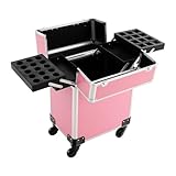 Kosmetikkoffer Trolley, Professioneller Make-Up Rollkoffer, Schminkkoffer,...