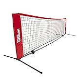 Wilson WRZ2571 Tennisnetz Starter Ez 3,0 m Rot