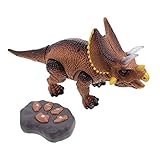 ERINGOGO 1Satz Elektrischer Dinosaurier Triceratops mit Lichtern und...