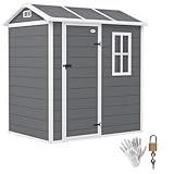 Outsunny Gerätehaus Kunststoff 2,1m² 186 x 130 x 199cm Geräteschuppen...